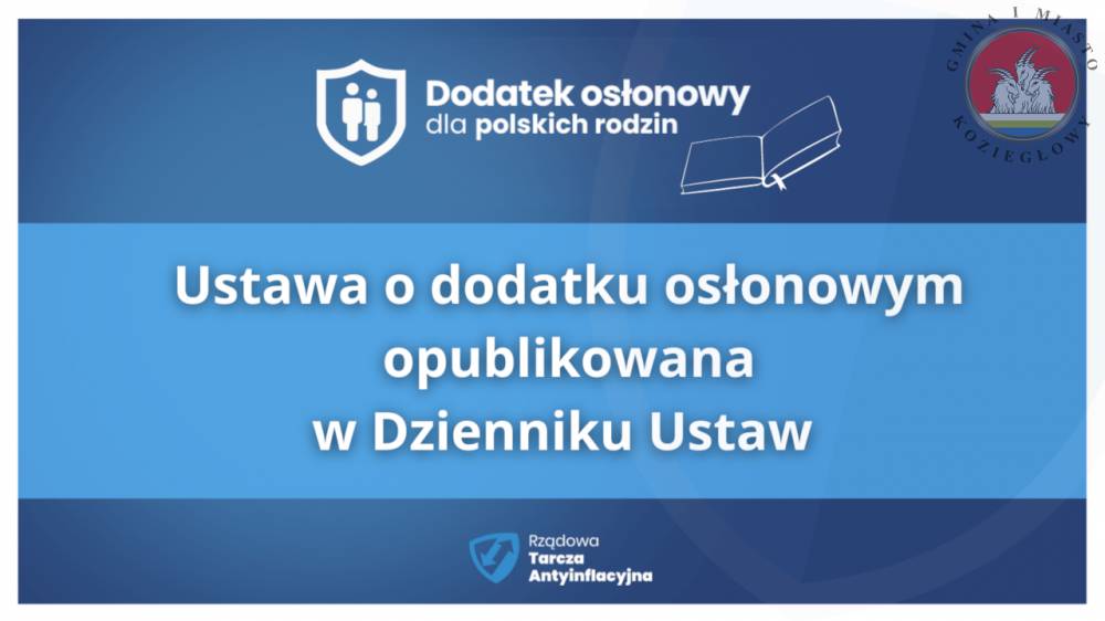 Slajd 1 Informacji o dodatku osłonowym